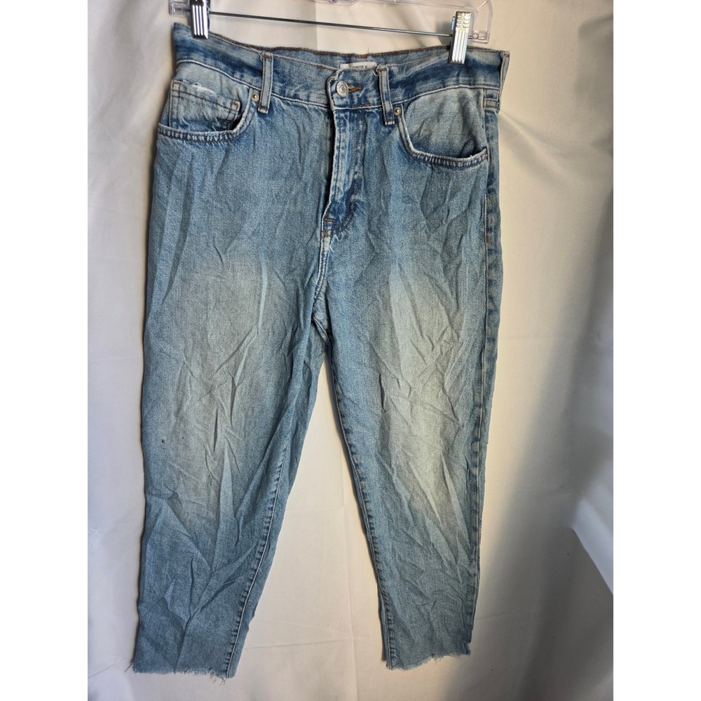Forever 21 Premium Jeans Womens Blue Light Wash Tapered High Straight